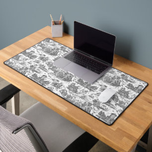  Frans Chariot Dawn Toile de Jouy-Grey Bureaumat
