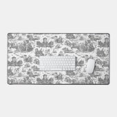  Frans Chariot Dawn Toile de Jouy-Grey Bureaumat (Keyboard & Muis)