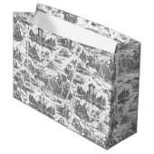  Frans Chariot Dawn Toile de Jouy-Grey Groot Cadeauzakje (Voorkant Gekanteld)