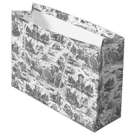  Frans Chariot Dawn Toile de Jouy-Grey Groot Cadeauzakje