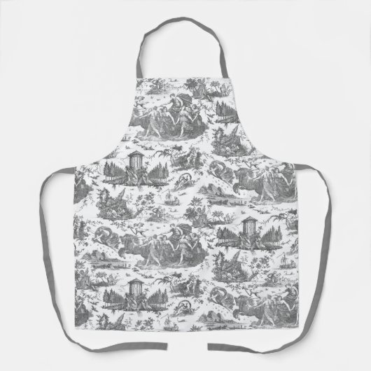 Frans Chariot Dawn Toile de Jouy-Grey Schort (Voorkant)