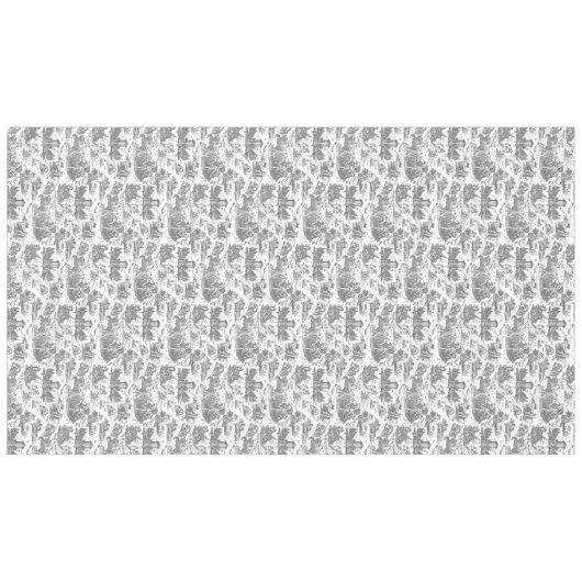  Frans Chariot Dawn Toile de Jouy-Grey Tafelkleed (Voorkant (Horizontaal))