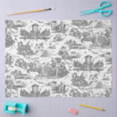Frans Chariot Dawn Toile de Jouy-Grey Tissuepapier (Craft)
