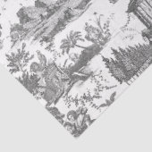 Frans Chariot Dawn Toile de Jouy-Grey Tissuepapier (Detail)