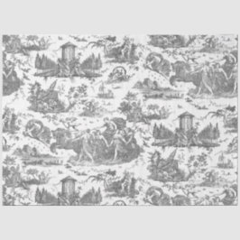  Frans Chariot Dawn Toile de Jouy-Grey Tissuepapier