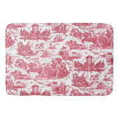  Frans Chariot Dawn Toile de Jouy-Red Badmat (Voorkant)