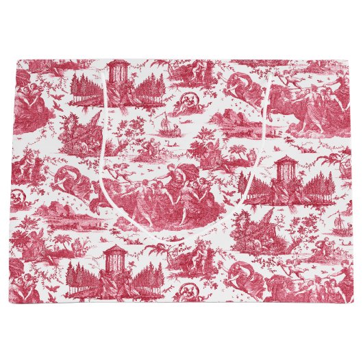  Frans Chariot Dawn Toile de Jouy-Red Groot Cadeauzakje (Voorkant)
