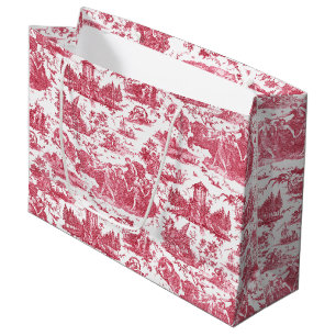  Frans Chariot Dawn Toile de Jouy-Red Groot Cadeauzakje