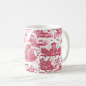  Frans Chariot Dawn Toile de Jouy-Red Koffiemok (Voorkant rechts)