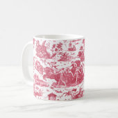  Frans Chariot Dawn Toile de Jouy-Red Koffiemok (Voorkant links)