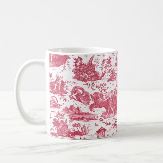  Frans Chariot Dawn Toile de Jouy-Red Koffiemok (Links)