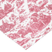  Frans Chariot Dawn Toile de Jouy-Red Lange Tafelloper (Hoek)