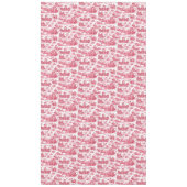  Frans Chariot Dawn Toile de Jouy-Red Tafelkleed (Voorkant)