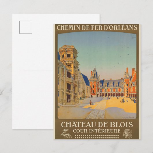  Frans Chateau de Blois Frankrijk Briefkaart (Voorkant / Achterkant)