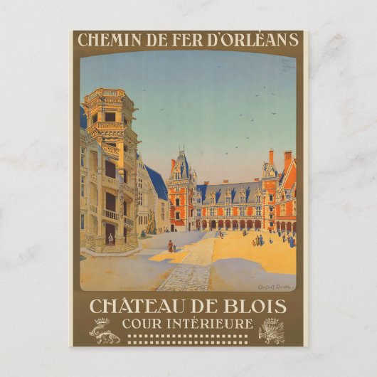  Frans Chateau de Blois Frankrijk Briefkaart (Voorkant)