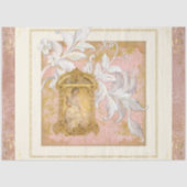 Frans Chateau Elegant Woman Decoupage Art Tissuepapier (Voorkant)