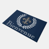 Frans Chateau Fleur De Lis & Laurels Bienvenue Deurmat (Schuin)