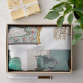  Frans Chateau Mint Doll House ontkoppeling Tissuepapier (Geschenk)