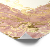  Frans Chateau Paris Dusty Pink Gold Woman Poster (Hoek)