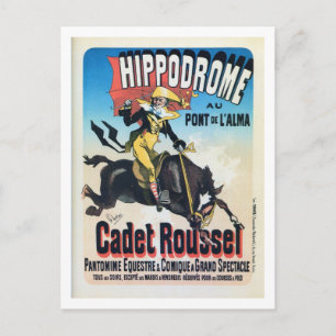 Frans-Chéret Paris hippodrome ad Briefkaart