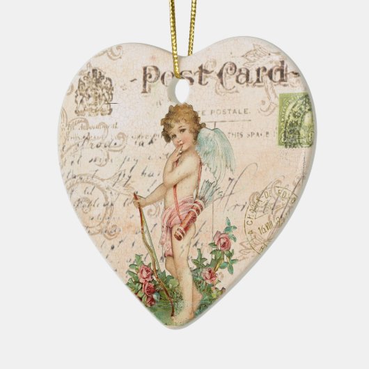 Frans Cherub Valentijn hart ornament (Links)