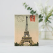 Frans Chic Eiffel Tower Paris Briefkaart (Staand voorkant)