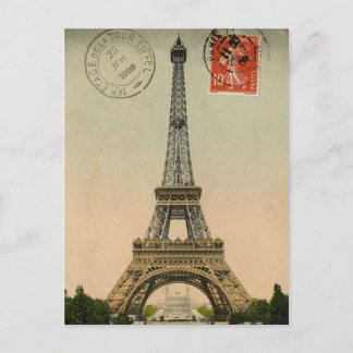  Frans Chic Eiffel Tower Paris Briefkaart