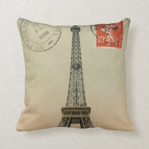 Frans Chic Eiffel Tower Paris Briefkaart Kussen