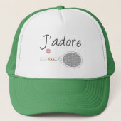 Frans Chic J-adore Tennis Player Design Trucker Pet (Voorkant)