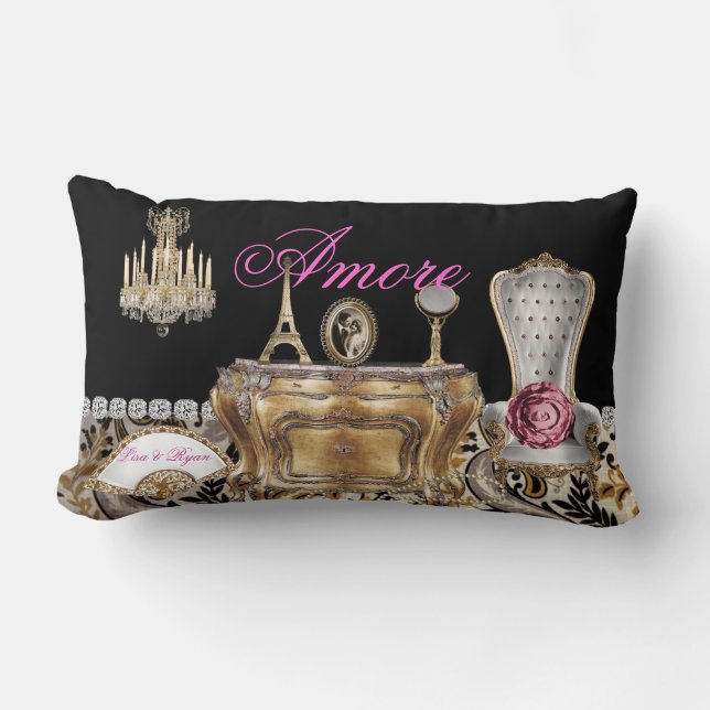 Frans CHIC  LONG Pillow PERSONALIZED Kussen (Voorkant)