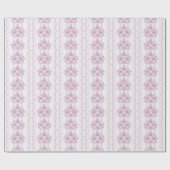 Frans chic, roze, toile, floral, patroon, Victoria Cadeaupapier (Vlak)