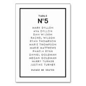 Frans chique monochroom minimale bruiloft kaart (Achterkant)