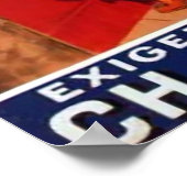 Frans Chocolade Adverteren Poster (Hoek)