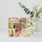 Frans Chocolade Advertisement Collage Briefkaart (Staand voorkant)