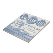  Frans Chocolade Blue Kitchen Tile  Tegeltje (Zijkant)