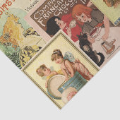 Frans chocolade en collage scrapbook Tissuepapier (Detail)