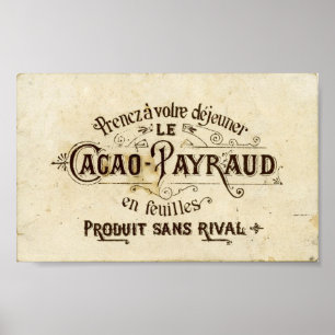 Frans chocolade Poster