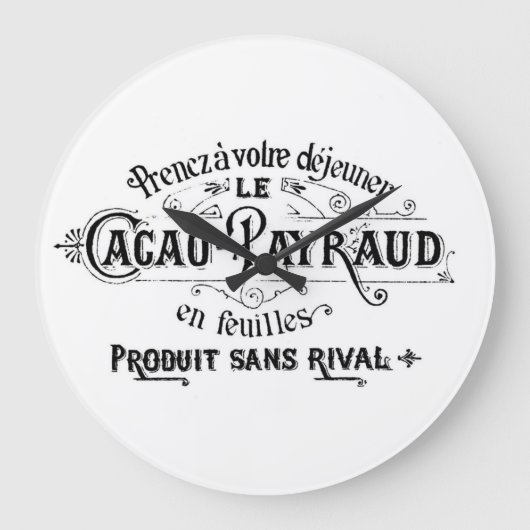 -Frans chocoladezuur Grote Klok (Voorkant)