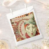  Frans Circus Clown Popcorn Bag Bedankzakje (Geknipt)