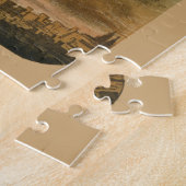 Frans circus Poster van twee artiesten in luchtsch Legpuzzel (Zijkant)