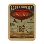 Frans circus Poster van twee artiesten in luchtsch Magneet (Verticaal)