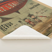 Frans circus Poster van twee artiesten in luchtsch Sherpa Deken (3/4)