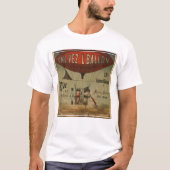 Frans circus Poster van twee artiesten in luchtsch T-shirt (Voorkant)