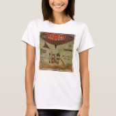Frans circus Poster van twee artiesten in luchtsch T-shirt (Voorkant)