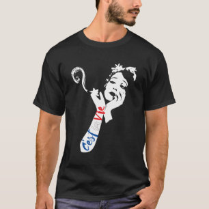 Frans citaat Cest la vie kunst in Franse vlag kleu T-shirt