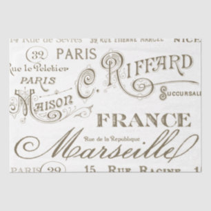  Frans City Names Paris Tissue Paper Tissuepapier