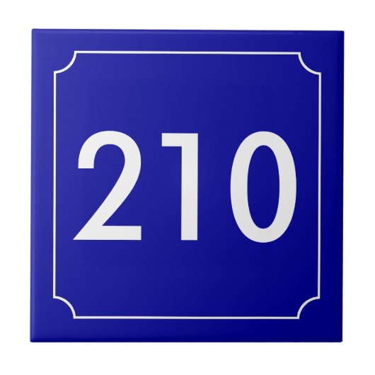 Frans Compartimentnummer Tegeltje (Voorkant)