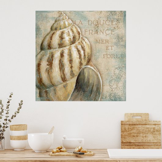 Frans Conch Shell Poster (Keuken)