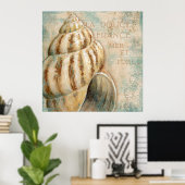  Frans Conch Shell Poster (Thuiskantoor)