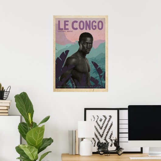  Frans Congo Poster (Thuiskantoor)